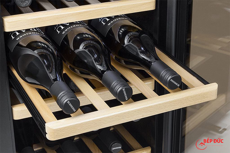 Giá đỡ rượu bằng gỗ sồi bảo vệ hương vị của rượu